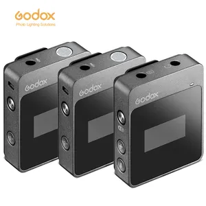 Godox movelink microfone m1 m2 2.4ghz, sem fio, lavalier, para câmeras dslr, filmadoras, smartphones e tablets para dslr