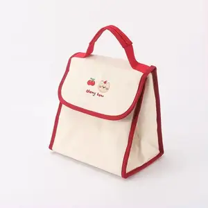卸売ポータブル断熱バッグ大容量ランチボックスバッグ学生ピクニック用かわいいクーラーバッグ
