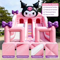 Château gonflable de dessin animé pour filles, robuste, en PVC de 0,55 mm, pour fêtes d'anniversaire et entreprises de location