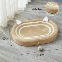 Bac en sisal, résistant à l'usure et aux éclats, griffoir pour chat, nid, canapé, chaise longue, grand jouet intégré