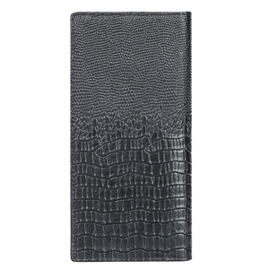 Cá sấu dài của nam giới ví da đơn giản kinh doanh Ví công suất lớn đa-khe cắm thẻ giấy chứng nhận Túi Bán buôn biểu tượng tùy chỉnh - Product Image 2