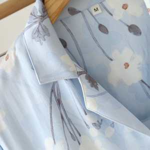 Pijamas Personalizados Conjunto de Pijamas de Mujer Algodón Gongsatin Alta Gama Flor Grande Muebles PARA EL Hogar Pantalones de Manga Larga Fabricantes - Product Image 4