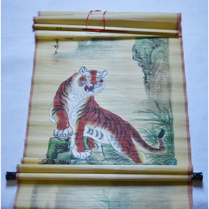 Bamboo Silk Painting Handmade Classical Landscape Art Gift Box For Home Decor Business Gifts ZLH-005 - Product Image 4