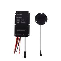 Contrôleur solaire MPPT Lumiax pour éclairage public avec écran LCD à distance 12V 24V 30A, efficacité 99,9%, IP67, 400W/800W, avec minuterie crépusculaire et au lever du soleil, compatible Lithium