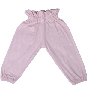 Pantalones largos de punto con estampado de leopardo rojo, impermeables y transpirables, con dobladillo con volantes y corte acampanado para niña, al por mayor - Product Image 4