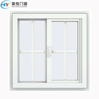 Ventanas de PVC con Aislamiento Acústico y Resistencia al Viento, Ventanas Corredizas de Vinilo con Vidrio de Impacto para Huracanes, Ventanas de PVC de Una Sola Capa