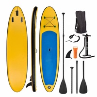 Planche de sauvetage gonflable double couche jaune pour sauveteur, équipement de sauvetage aquatique, planche de surf souple, planche de paddle gonflable