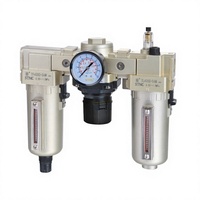 STNC Populaire TC4000-04M 1/2" Triple combinaison filtre à air, régulateur et lubrificateur en métal avec étalonnage à l'eau pour préparation de l'air
