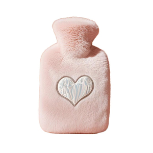 <span class=keywords><strong>Bouillotte</strong></span> Premium avec Housse Amovible en Peluche Douce, Motif Cœur, Hibou, Fleur – Chauffe-Mains et Coussin <span class=keywords><strong>pour</strong></span> Soulager la Douleur en Hiver - Product Image 1