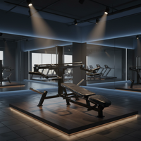 Machine de presse pectorale horizontale réglable à charge de plaques, haute qualité, pour entraînement en salle de sport