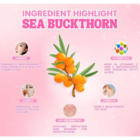 Savon de beauté blanchissant 10X Power à l'extrait d'argousier et de bave d'escargot |   Barre exfoliante blanchissante naturelle pour le corps et le visage en sachet