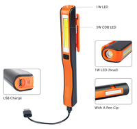 Lampe de travail industrielle LED COB rechargeable, lampe d'inspection pour mécanicien, lampe torche portable de poche, IP33, 6000K, lumière du jour