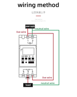 Minuteur programmable 7 jours LY à piles 30A 220V 60Hz avec relais de contrôle AHC15A