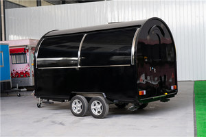 Outdoor Mobile Trailer Fully Equipped Mobile Kitchen Taco Coffee Street Food Truck Double Axles Round Shape Customized Cart - Product Image 3