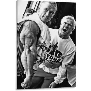 Toile d'art murale avec portrait de Tom Platz, culturiste, impression sur toile, décoration murale motivante pour la salle de sport, la remise en forme, fabriqué en Chine - Product Image 2