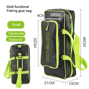 Custom Logo Fishing Rod Bag Case Double Handle Oxford Cloth Two-Layer Zipper Closure Unisex Sports Style bag <b>waterproof</b> <b>backpack</b> - Product Image 2