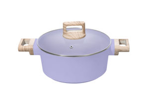 现代亮紫色耐用环保新设计12件不粘烤箱安全铝厨房炊具套装家庭美味 - Product Image 2