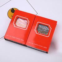 Haut de gamme écologique Portable cadeau cartes à jouer et cartes de poker PVC étanche Durable coins arrondis en gros