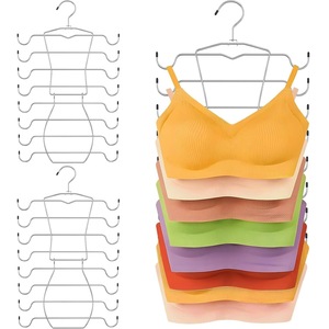 D5557 Organisateur <span class=keywords><strong>de</strong></span> placard pour soutiens-gorge et lingerie, idéal pour caracos, cravates, maillots <span class=keywords><strong>de</strong></span> <span class=keywords><strong>bain</strong></span>, robes à bretelles, débardeurs – Cintre gain <span class=keywords><strong>de</strong></span> place pour soutiens-gorge - Product Image 6