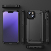 Étui de téléphone portable hybride 2 en 1 en TPU PC résistant aux chocs pour iPhone 14 13 Plus 12 15 16 17 Pro Max