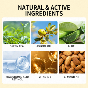 Krim pelembap anti-penuaan para wajah dengan 5% <span class=keywords><strong>ASAM</strong></span> hialuronat, Retinol, dan kolagen, Krim pemutih dan perawatan kulit. - Product Image 3