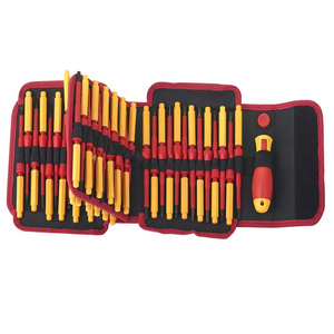 Geïsoleerde schroevendraaierset, duurzaam voor werkplaats, 10-delig VDE precisie met etui en magnetische punten in professionele gereedschapskoffer - Product Image 1