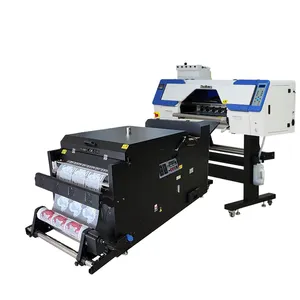 Hot Sale Economical two heads DTF 60cm Printer With Powder Shaker t-shirt dtf printer