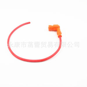 สายไฟจุดระเบิดแรงดันสูงสำหรับรถจักรยานยนต์ แกนทองแดงเคลือบดีบุกใส สายไฟหม้อแปลงแรงดันสูงสำหรับดัดแปลงรถจักรยานยนต์ - Product Image 2