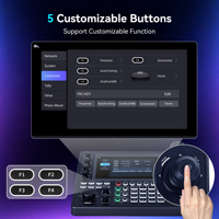 Contrôleur de caméra PTZ NDI KB500 NDI | Écran tactile HX3, écran partagé 4-en-1, HDMI, LAN, RS232, RS485, suivi IA, POE, 4K60fps sur la vue principale