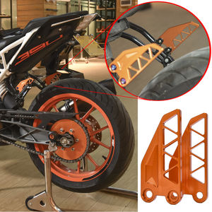 XXUN pièces de moto en aluminium repose-pieds arrière couverture de talon frein maître-cylindre garde pour <span class=keywords><strong>KTM</strong></span> Duke 390 250 <span class=keywords><strong>125</strong></span> 2017-2019 - Product Image 2