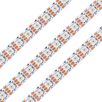 Bande lumineuse LED numérique WS2815 RVB programmable à couleurs complètes, 12V DC, 5050 SMD LED par mètre, adressable