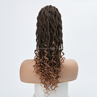 Boho Box Sénégal Tresses Queue De Cheval Postiche Clip In Tressage Queue De Cheval Bouclée Crochet Tressé Cordon Queue De Cheval Extensions De Cheveux