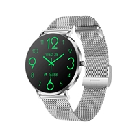 Nouvelle montre connectée T8pro ultra-fine avec fonction d'appel, écran AMOLED 1,36 pouces toujours actif, fréquence cardiaque, pression artérielle, pour femmes
