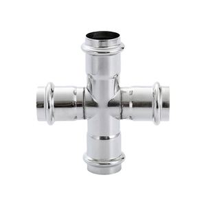 อุปกรณ์ SS304 316L สแตนเลสสำหรับท่อน้ำและแก๊สรุ่นหัวตรงทนต่อการกัดกร่อนข้าม - Product Image 1