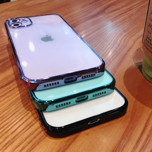 เคสโทรศัพท์ซิลิโคนใสแบบนิ่ม สำหรับ <span class=keywords><strong>iPhone</strong></span> 11 12 mini Pro Max <span class=keywords><strong>XS</strong></span> X XR Max 7 8 Plus SE 2020 เคสเคลือบไฟฟ้า - Product Image 4