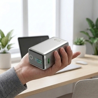 Batterie externe portable 20000 mAh avec écran TFT, interrupteur tactile, câble personnalisé, charge rapide 100W, vente en gros pour ordinateur portable