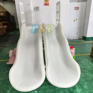 Toboggan <span class=keywords><strong>de</strong></span> piscine à balles en plastique blanc d'intérieur <span class=keywords><strong>de</strong></span> luxe commercial toboggans <span class=keywords><strong>de</strong></span> piscine à balles à double voie pour les fêtes d'enfants jeu doux pour les occasions scolaires - Product Image 5