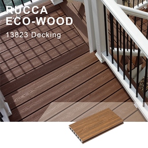 Phật sơn cho rucca ngoài trời WPC decking 138*23 mét gỗ và nhựa composite <span class=keywords><strong>PE</strong></span> co-đùn cho thiết kế trang trí sân vườn floori - Product Image 4