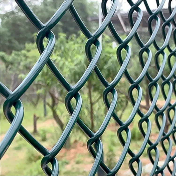 8 'mạ kẽm CHAINLINK dây hàng rào CHAINLINK hàng rào Bộ dụng cụ/tấm/bài/cực đen PVC kim loại sắt PVC tráng số lượng lớn Chuỗi liên kết hàng rào