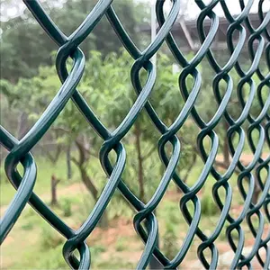 8' Galvanized Chainlink Wire Fence Chainlink Fence Kits/panels/post/poles Black Pvc Metal Iron Pvc Coated Bulk Chain Link Fence