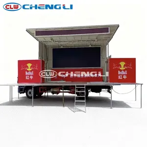 Faw หน้าจอแสดงผล LED ขนาดกลาง4x2สำหรับโฆษณารถบรรทุกป้ายโฆษณาเคลื่อนที่กลางแจ้งพร้อมลำโพงในตัว - Product Image 5