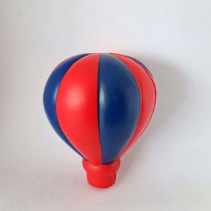 Ballon anti-stress en mousse en forme de montgolfière avec impression de logo personnalisé, jouet souple et compressible pour la promotion - Product Image 2