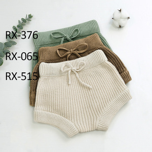 Primavera Otoño Invierno Sólido <span class=keywords><strong>Crochet</strong></span> Tejido Elástico Bebé Bloomer <span class=keywords><strong>Pantalones</strong></span> Bebé Pañal <span class=keywords><strong>Pantalones</strong></span> - Product Image 3