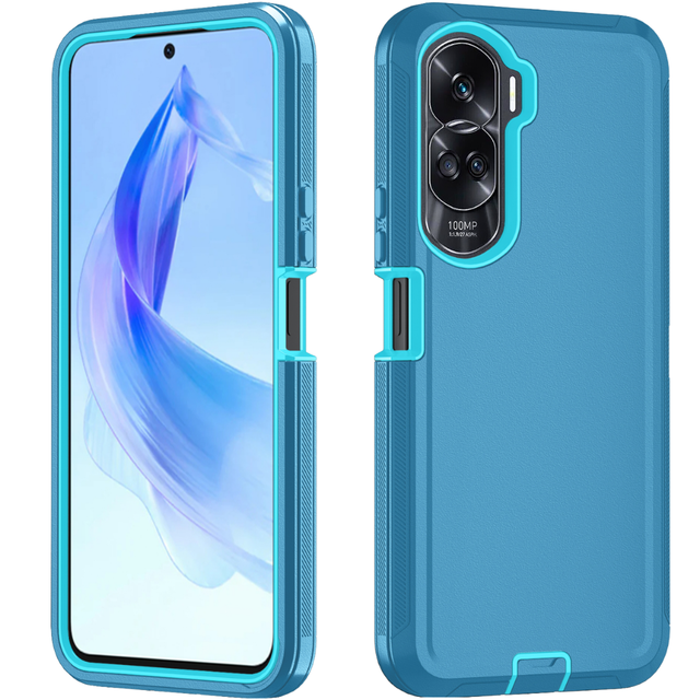 Sports Design TPU+PC Shockproof Waterproof Mobile Phone Case for Honor 90 Lite 2024 with Holder
