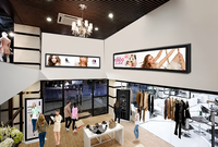Pantallas LCD Ultra Anchas de 34.3 Pulgadas para Publicidad en Estantes de Supermercados