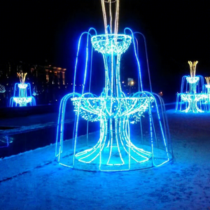 Fontaine de Noël extérieure étanche avec éclairage LED pour centres commerciaux, complexes hôteliers et projets d'éclairage paysager - Product Image 1