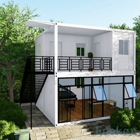 Maisons de villa flottantes en acier, maisons modulaires illuminées, en forme de grands chiffres, à vendre