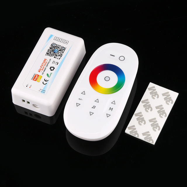 12V 24V LED Strip Lights Controller Receiver Box Dimmer Tuya Smart Life Rf Remote Control Full Touch Alexa Google Led Control