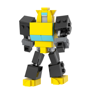 Robot Deformable de Película de Acción, Kits de Ladrillos Creativos MOC, Yoshi <span class=keywords><strong>Mario</strong></span> <span class=keywords><strong>Kart</strong></span>, Ladrillos de Construcción DIY, Juguetes de Bloques de Construcción para Niños MOC1691 - Product Image 5