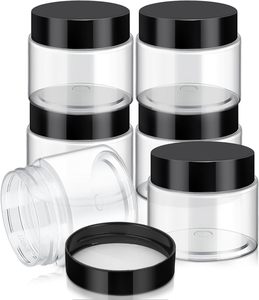 Custom 100ml 200ml 8oz 12oz 500ml <b>Clear</b> White Black Amber Wide Mouth Screw Top Cosmetic <b>Containers</b> PET Silk Screen Printing Logo - Product Image 4